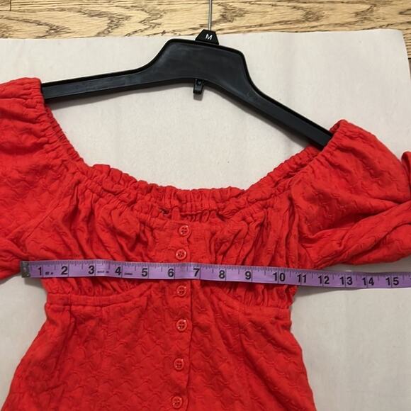 FREE PEOPLE‎ ANTHROPOLOGIE LADY BUG LONG SLEEVE SHIRT SIZE XS - Picture 4 of 7